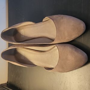 Eileen Fisher Cutout Suede Wedge Heel